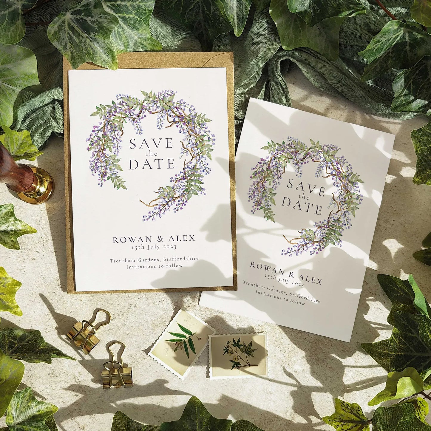 Regency Wisteria Save The Date Card