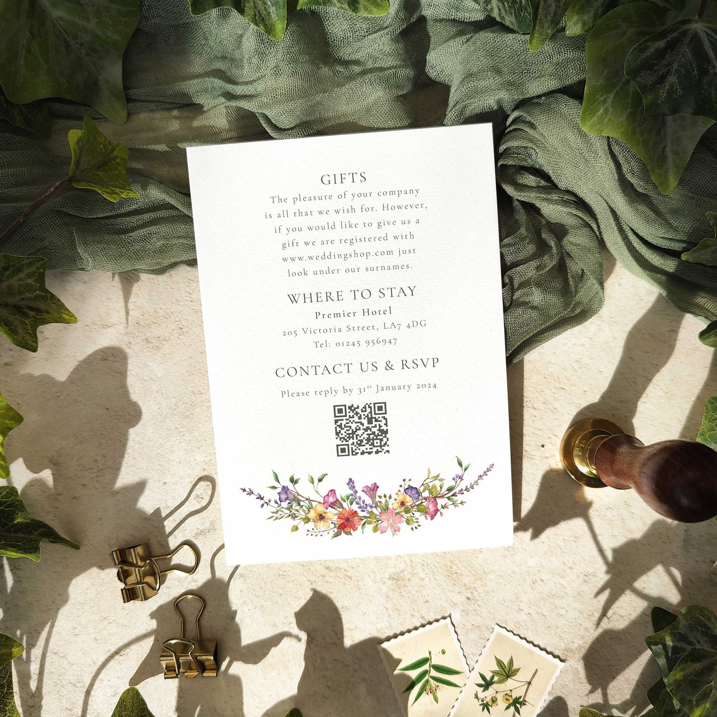 Extra information cards