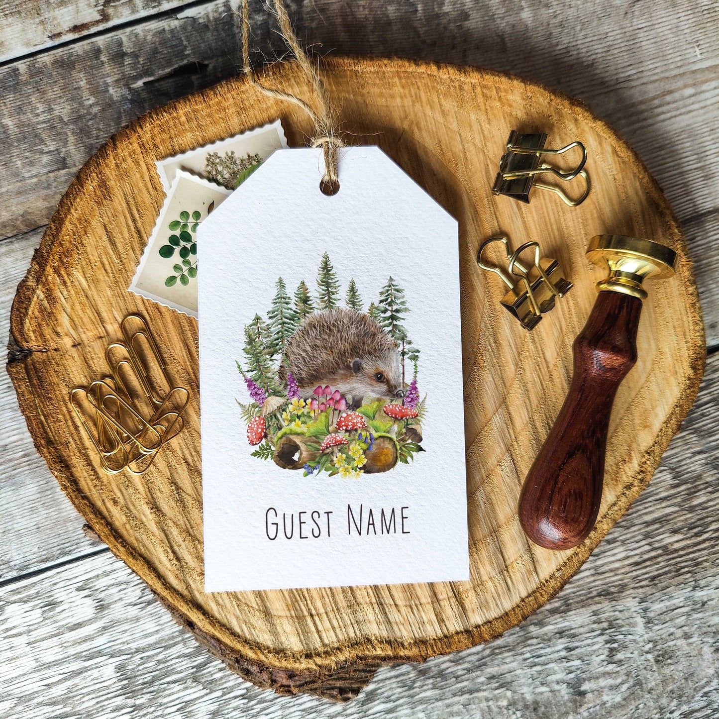 Woodland Animals Luggage Tags