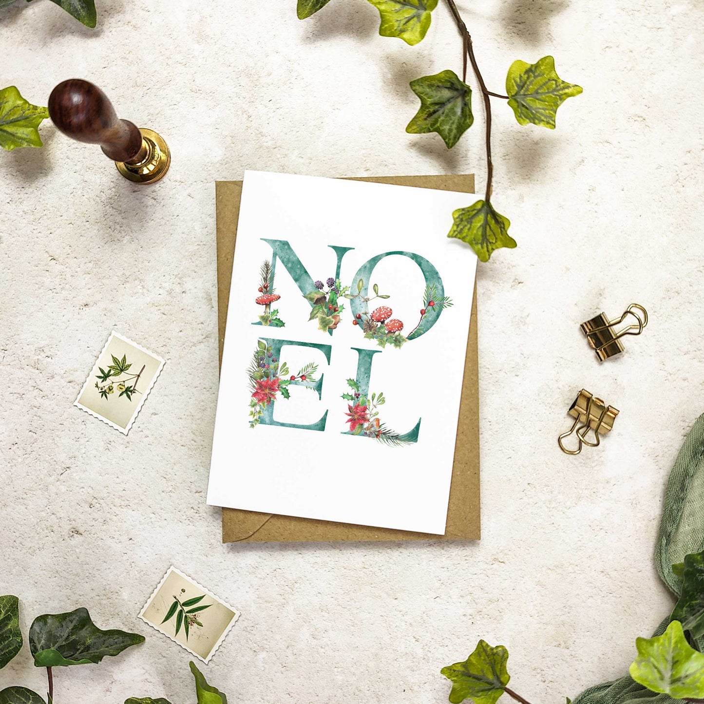 Christmas Letter Cards & Envelopes