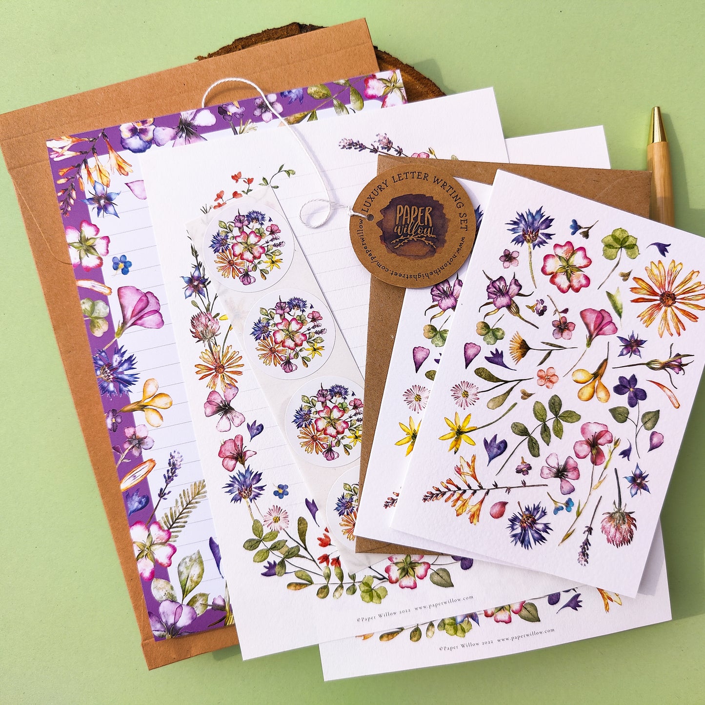Pressed Flowers Letter Writing Set