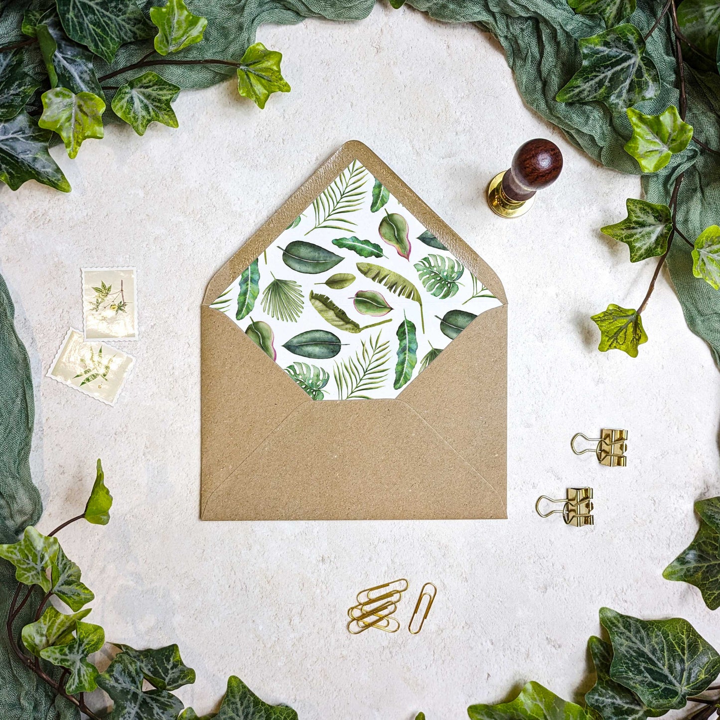 Rainforest Concertina Invitation