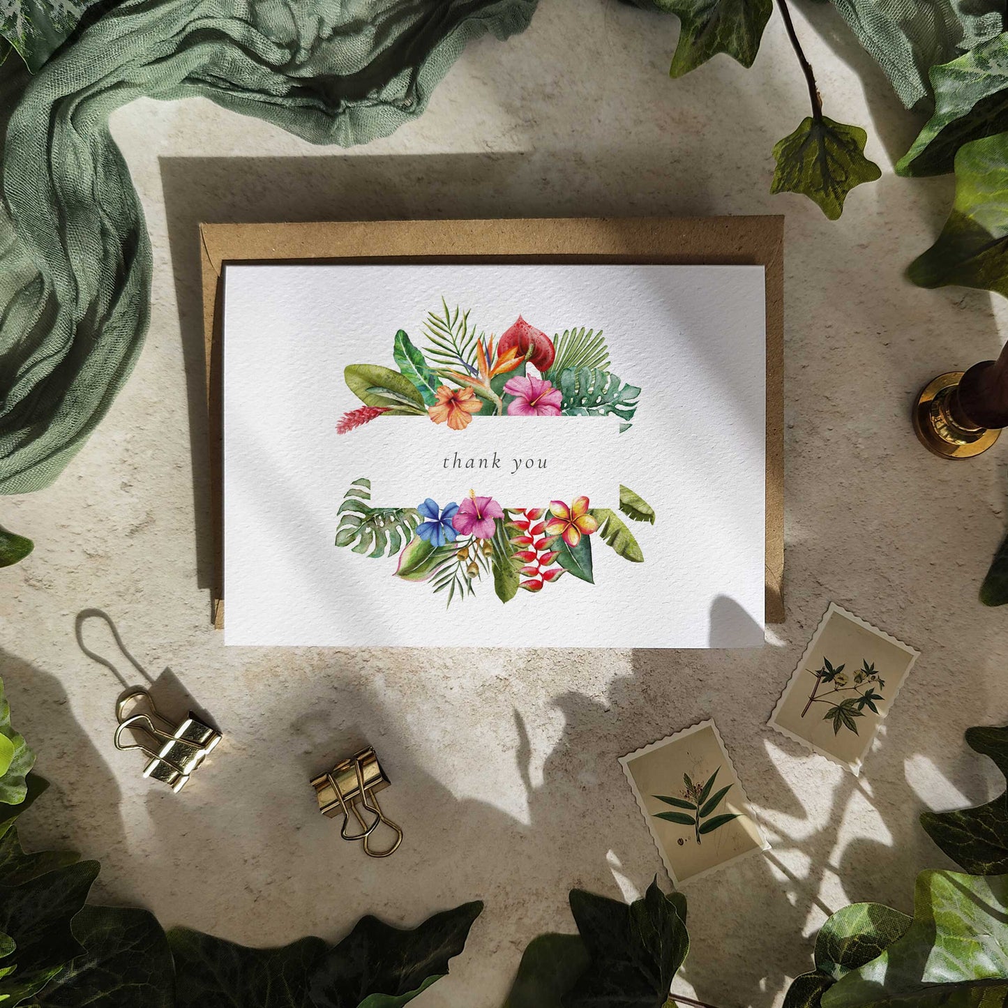 Tropical Thank You Cards