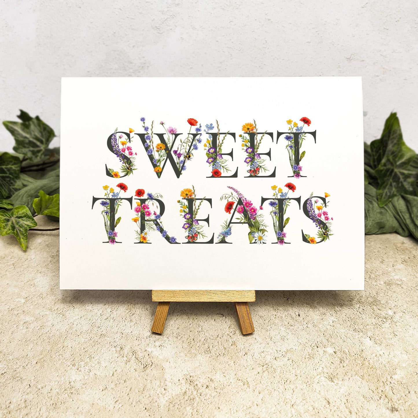 Floral Sweet Treats Sign
