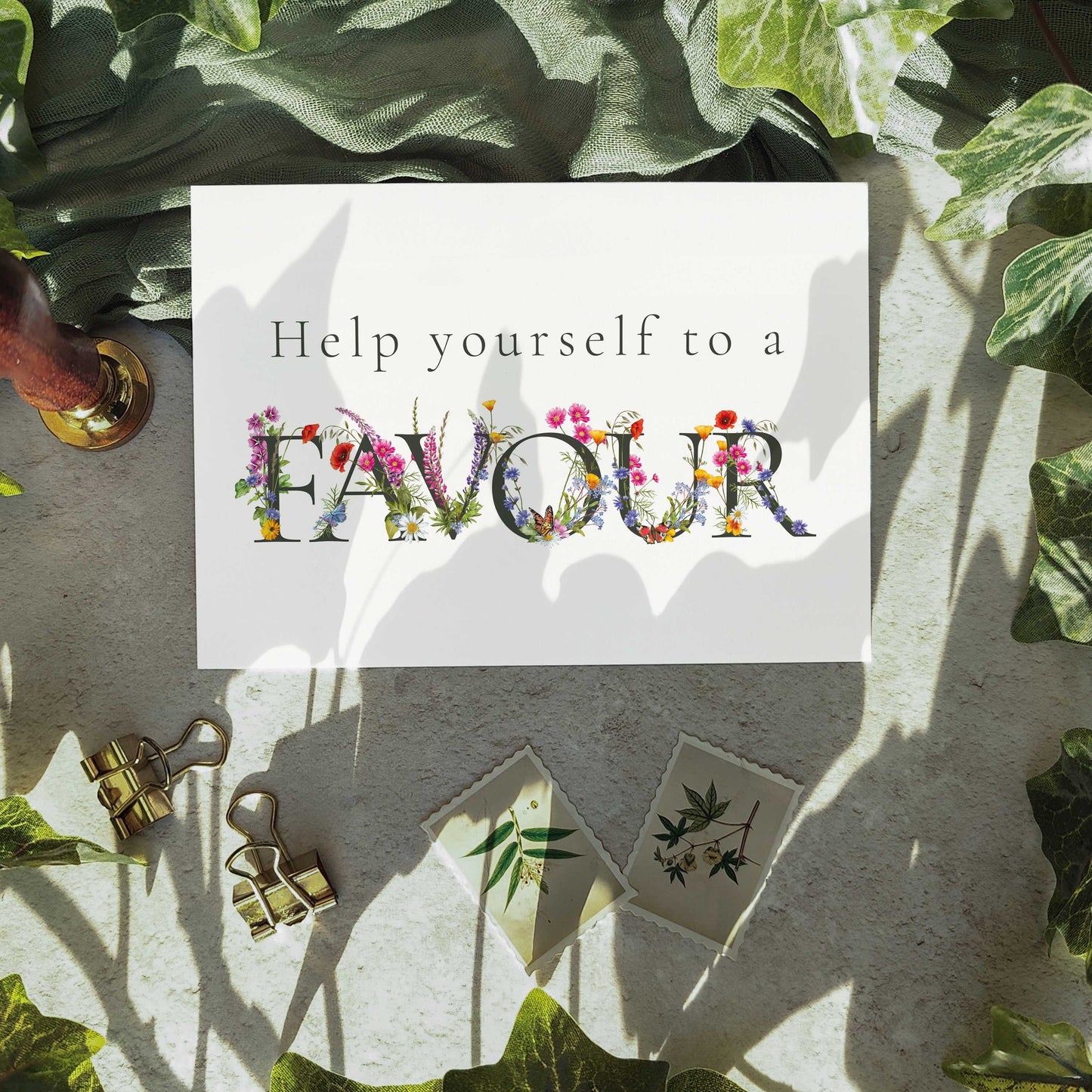 Floral Favours Sign
