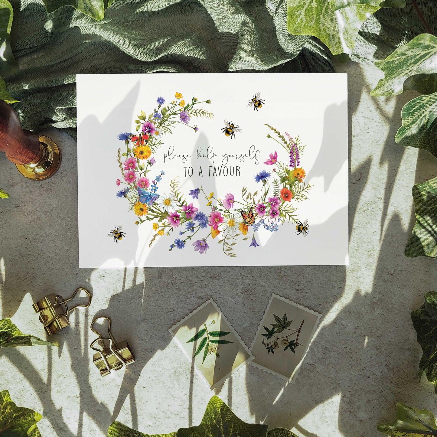 Wildflower Meadow Favours Sign