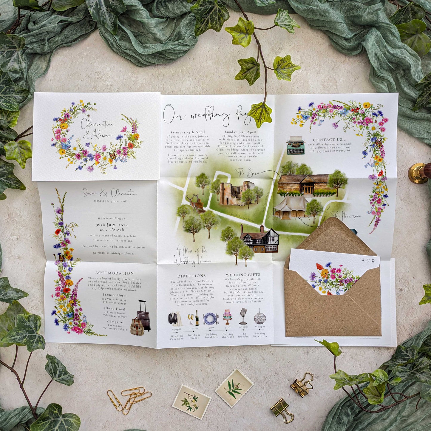 Wildflower Wedding Invitation Poster