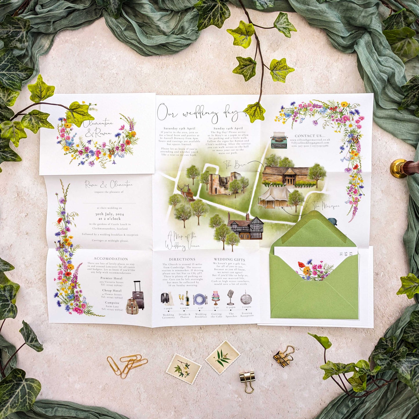 Wildflower Wedding Invitation Poster