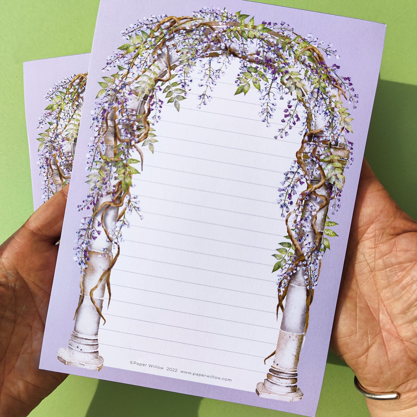 Lilac Wisteria A5 Notepad