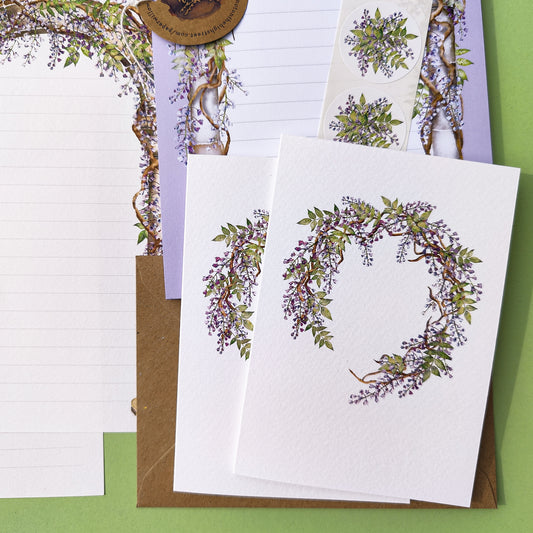 Lilac Wisteria Letter Writing Set