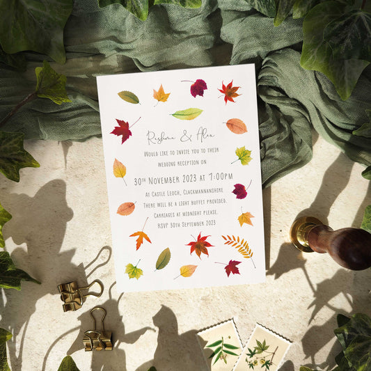 Summer to Autumn Wedding Stationery Ideas and Palettes