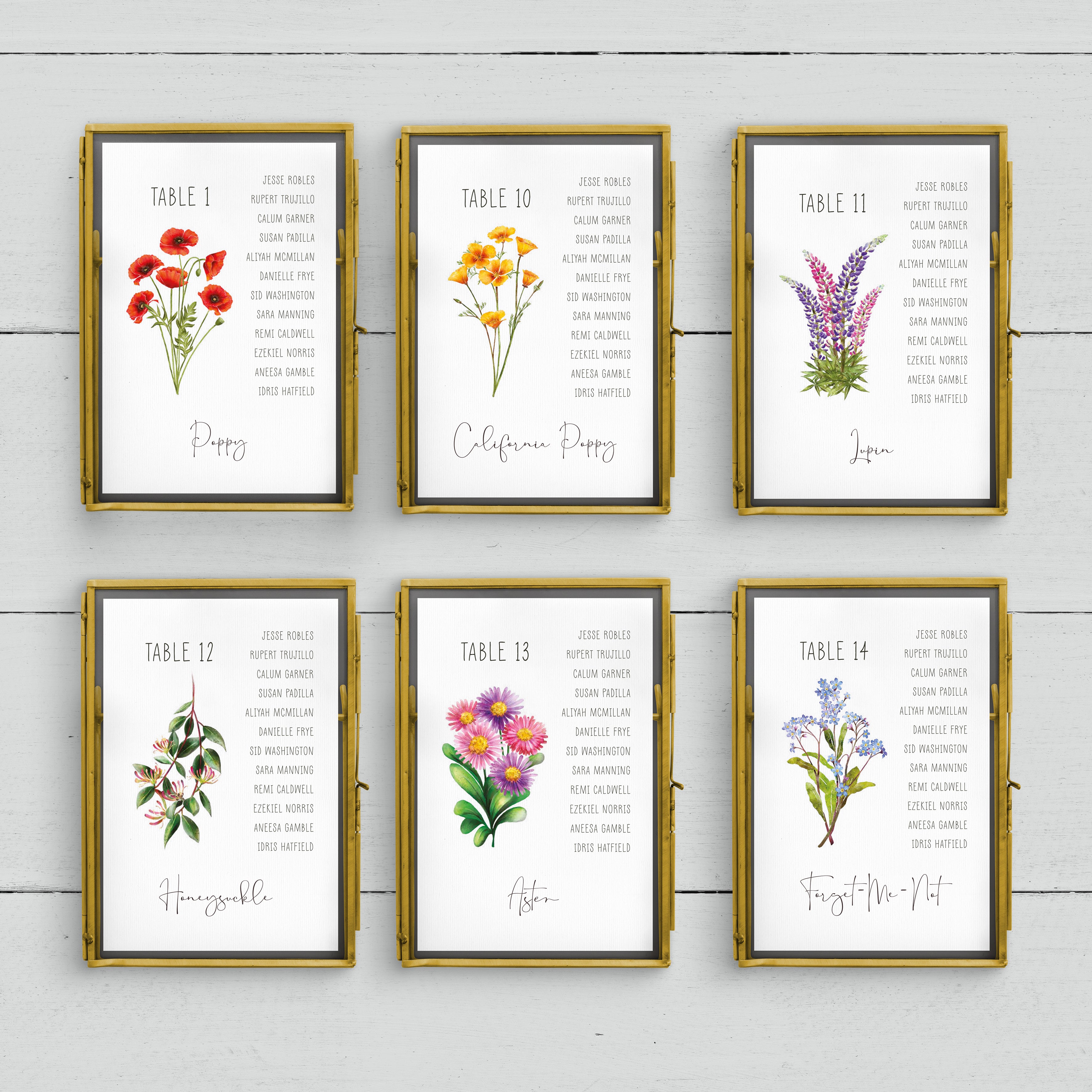 Table Plans – Paper Willow