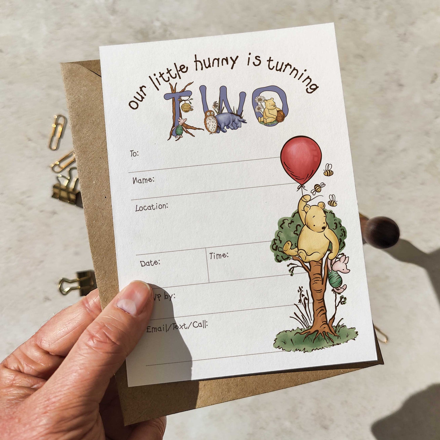 Winnie The Pooh Stationery
