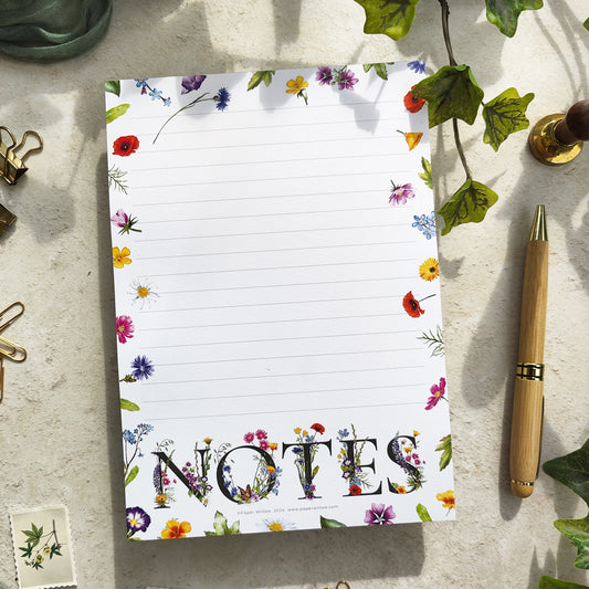 Wildflower Notes A5 Notepad