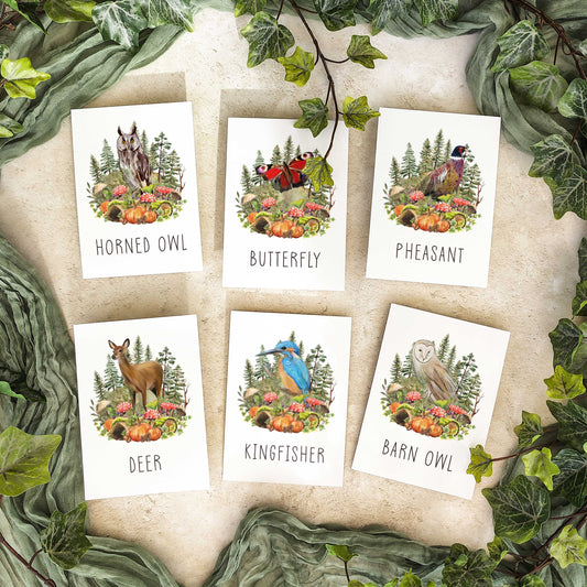 Autumn Woodland Animals Table Name Cards