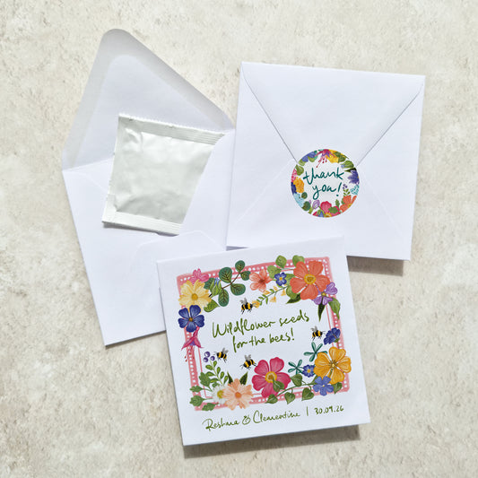 Bright and Colourful Seed Packet Favours (Pack of 10)