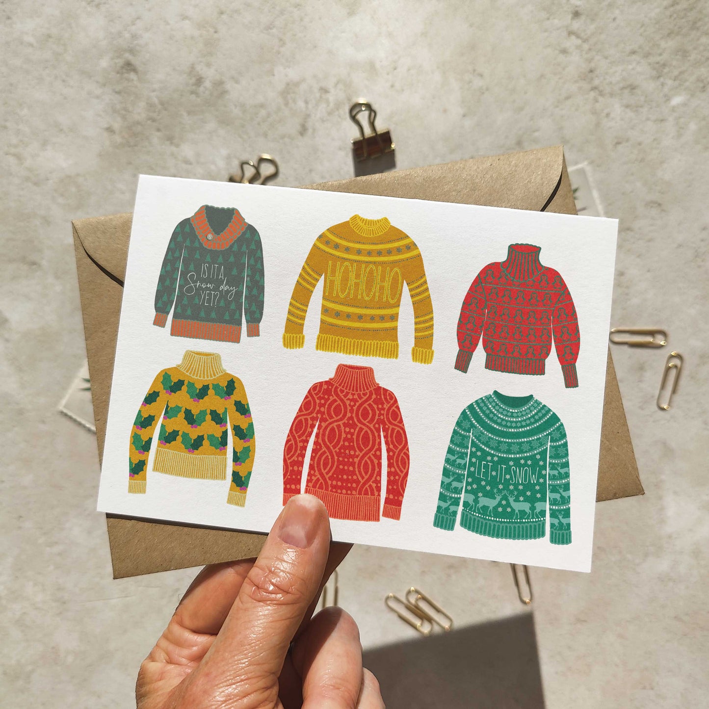 Christmas Jumpers Cards & Envelopes