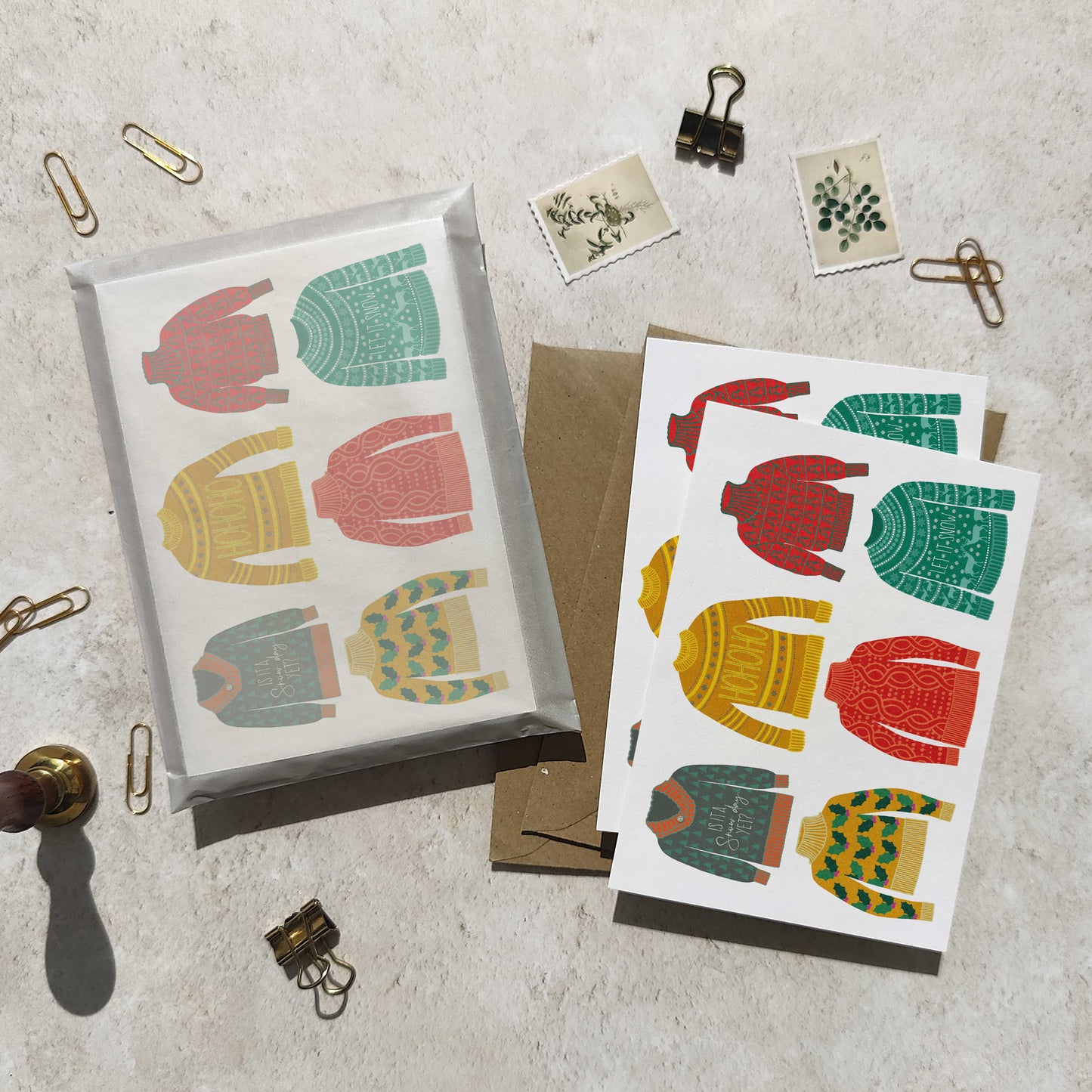 Christmas Jumpers Cards & Envelopes