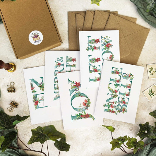 Christmas Letter Cards & Envelopes