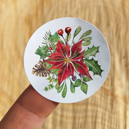 Christmas Watercolour Stickers (35 stickers)
