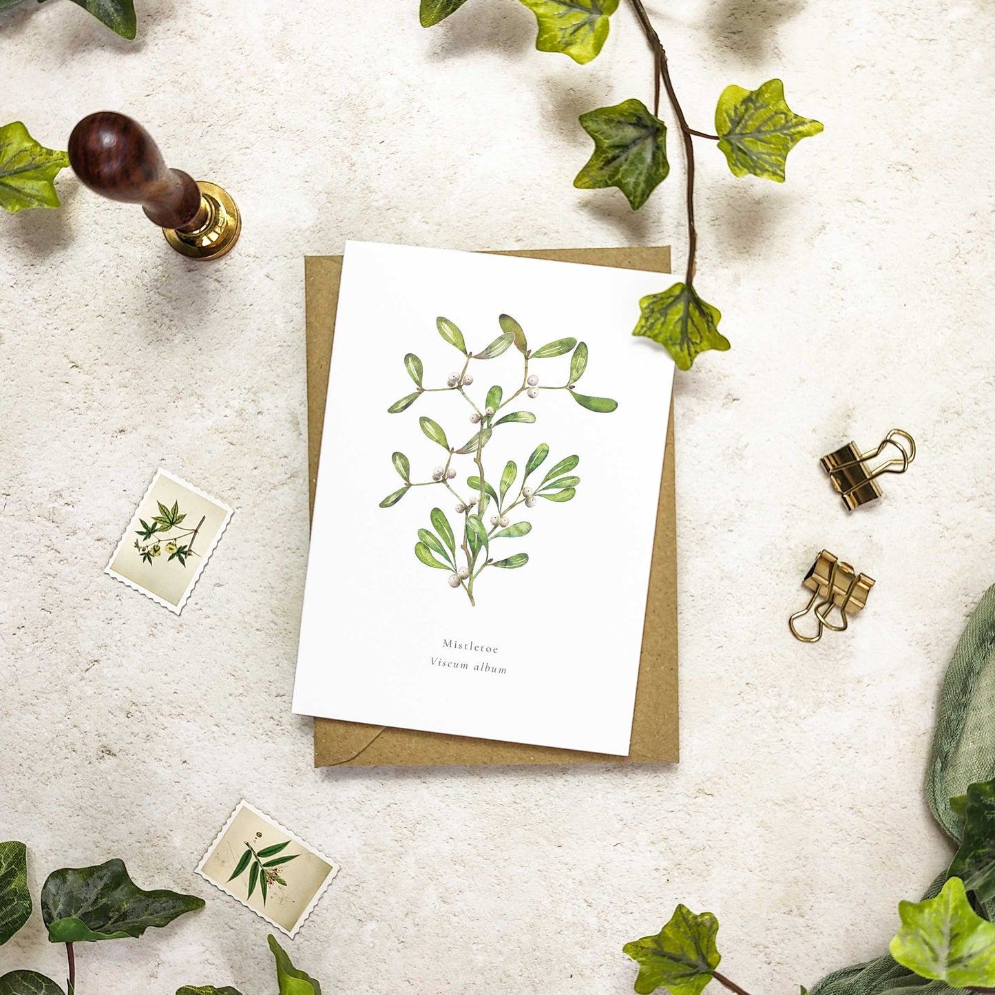 Botanical Individual Paintings Christmas Cards & Envelopes