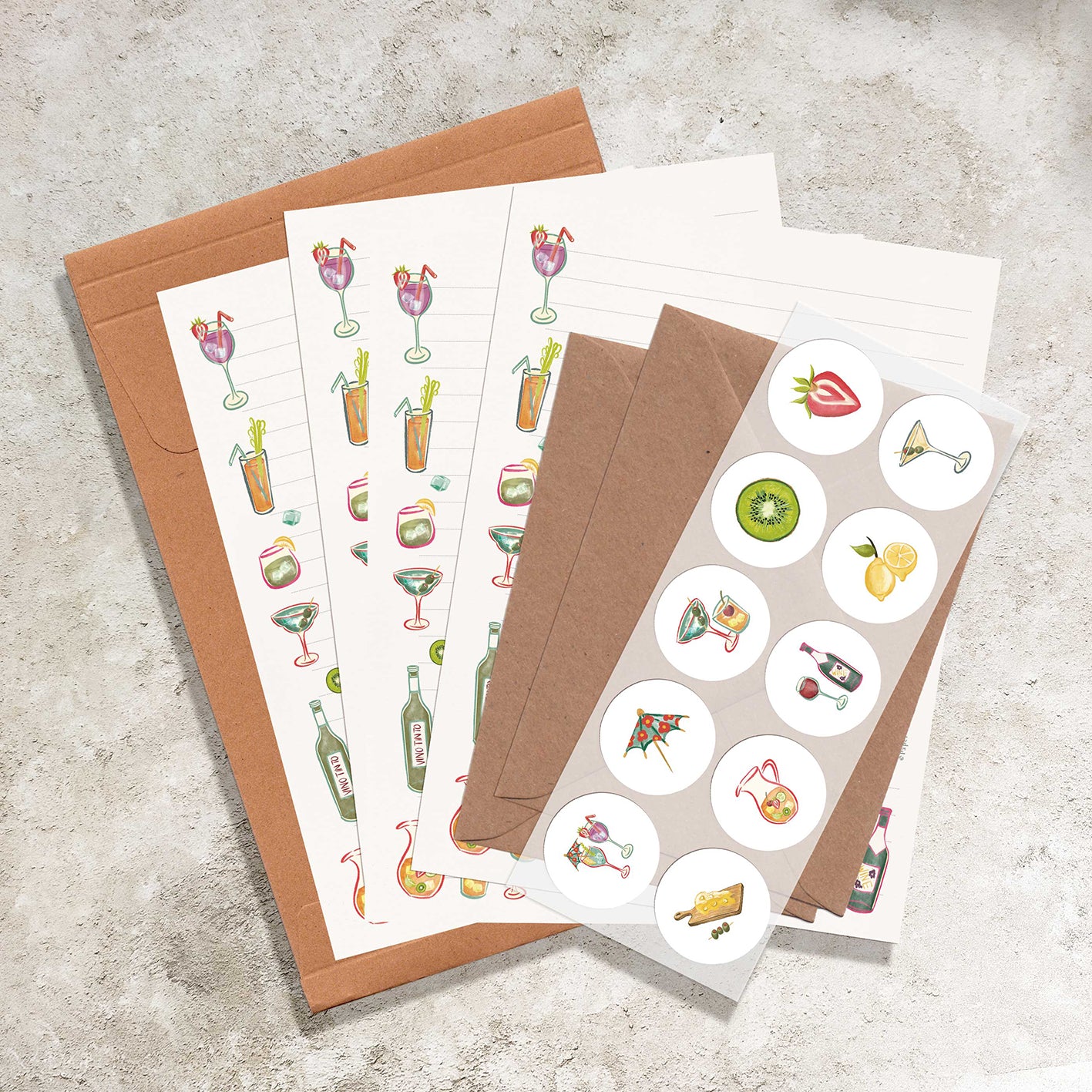 Cocktail Party Letter Writing Set