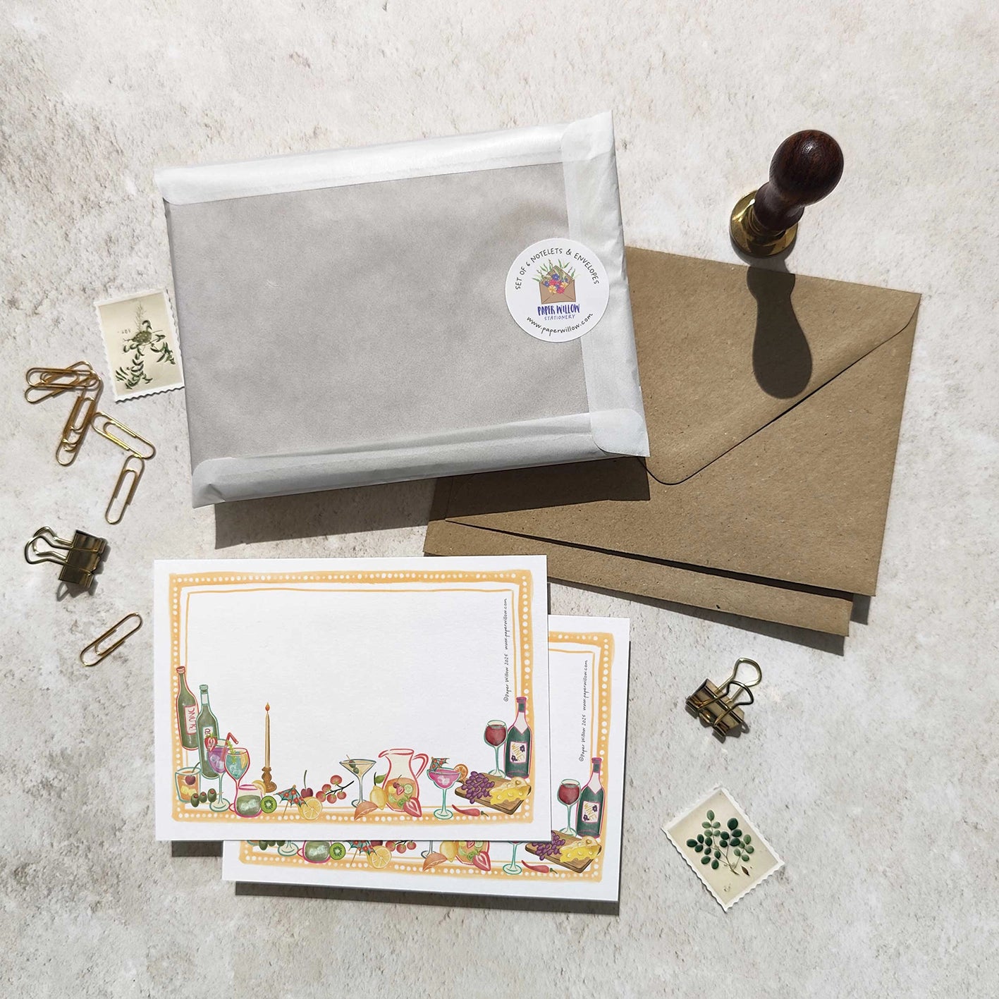 Cocktail Party Notelet Gift Set