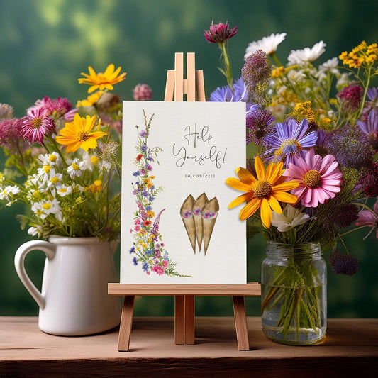 Wildflower Meadow Confetti Sign
