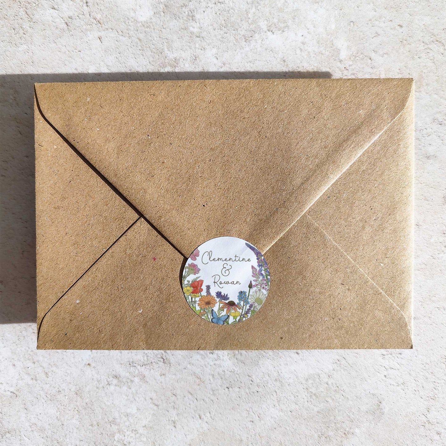 Cottage Garden Personalised Names Stickers (35 stickers)