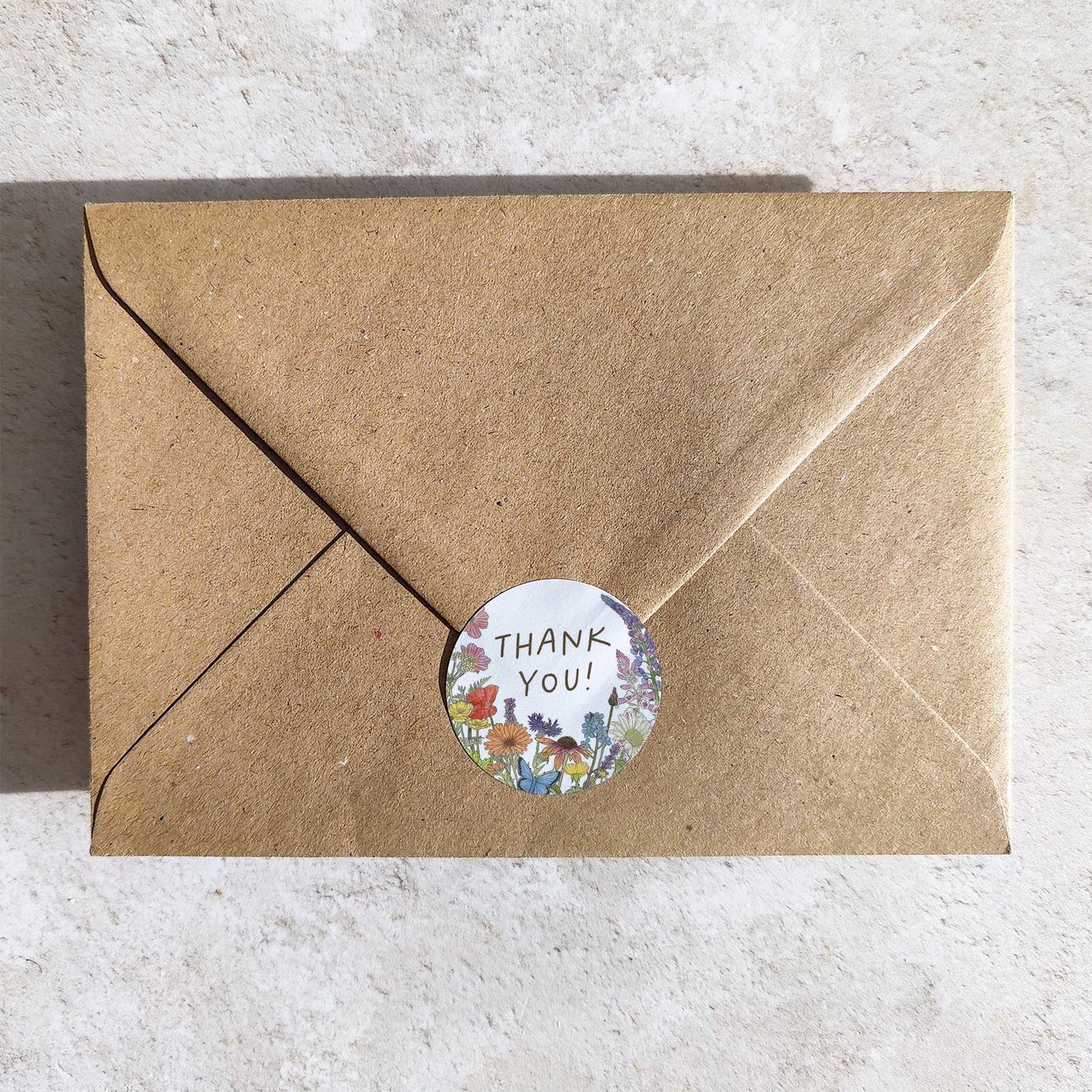 Cottage Garden Thank You Stickers (35 stickers)