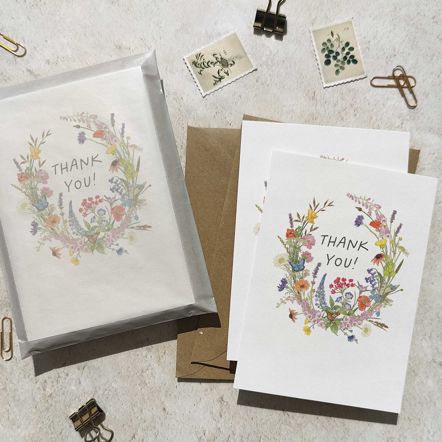 Cottage Garden Thank You Cards