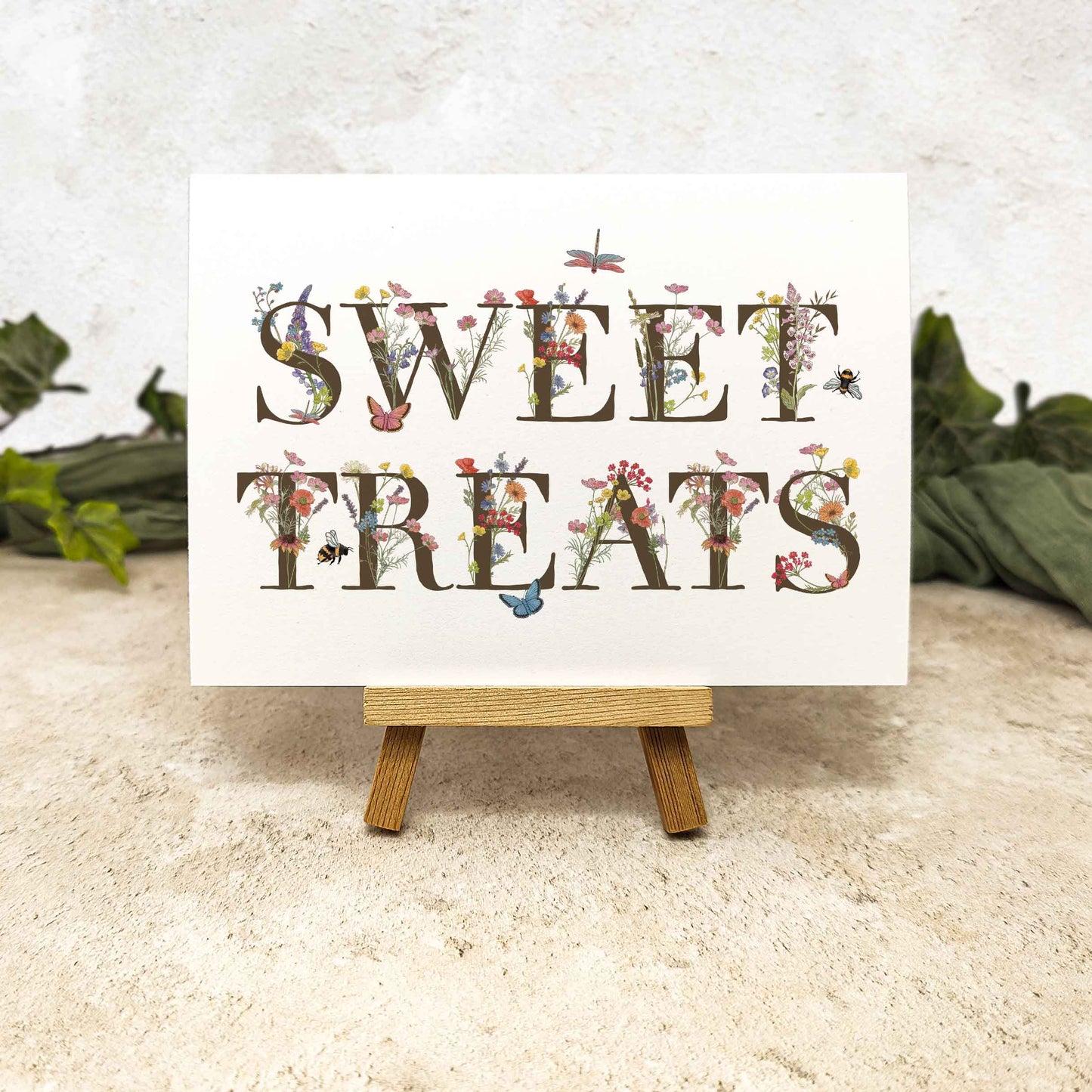 Cottage Garden Floral Sweet Treats Sign