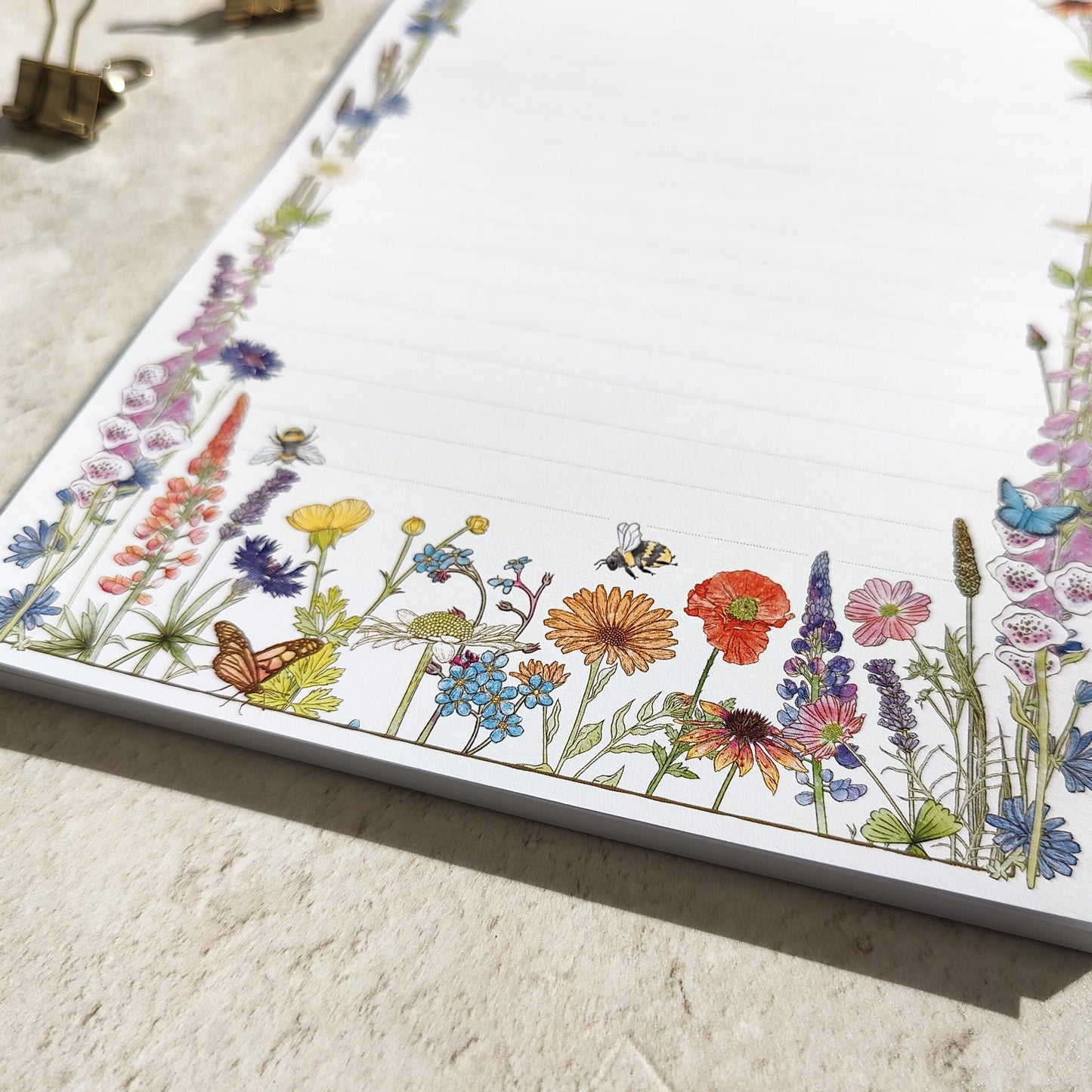 Cottage Garden Wildflower A5 Notepad