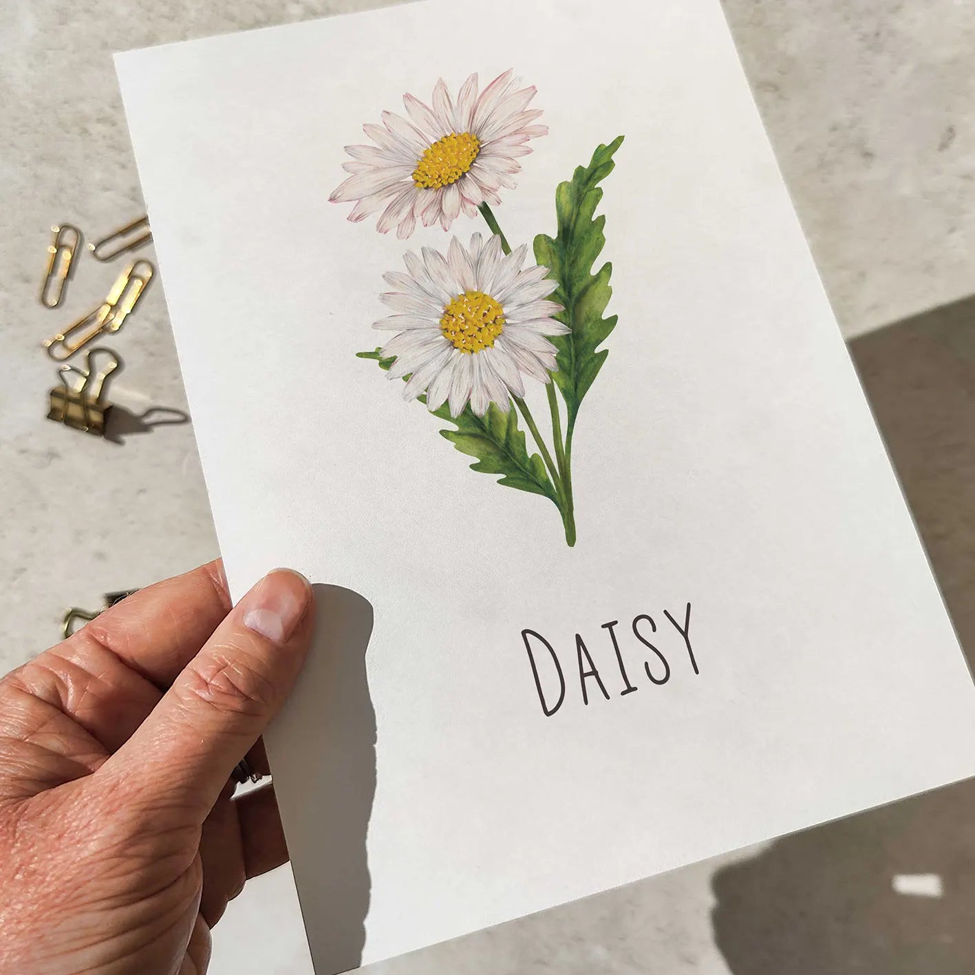 Flower Table Name Cards