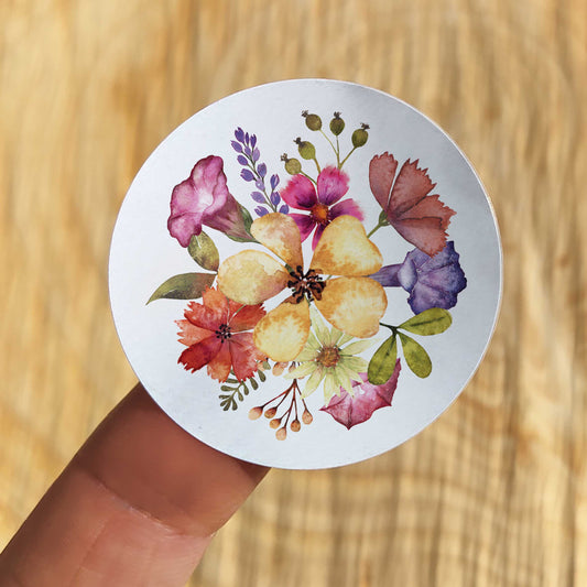 Delicate Wildflowers Stickers (35 stickers)