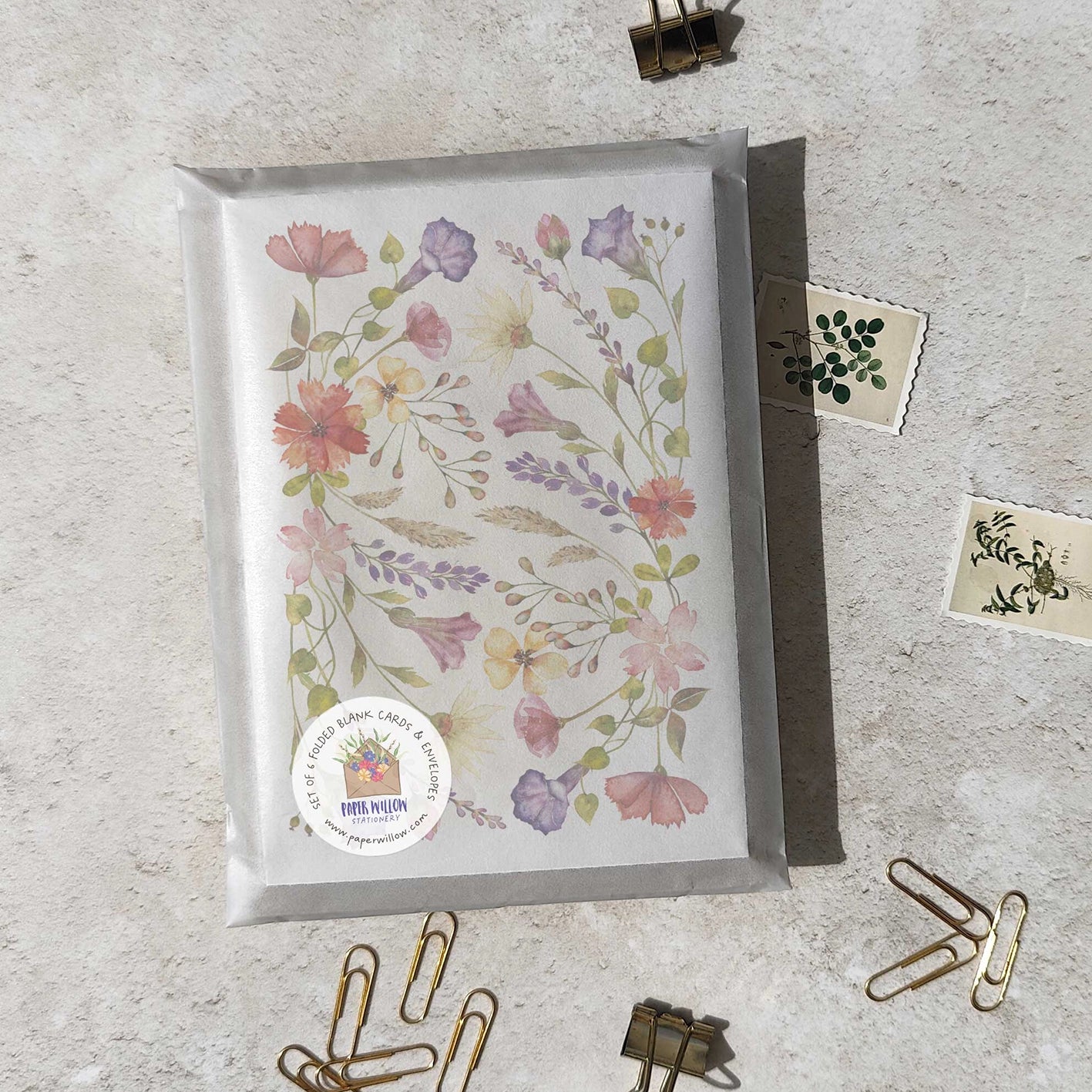 Delicate Wildflower Note Cards & Envelopes