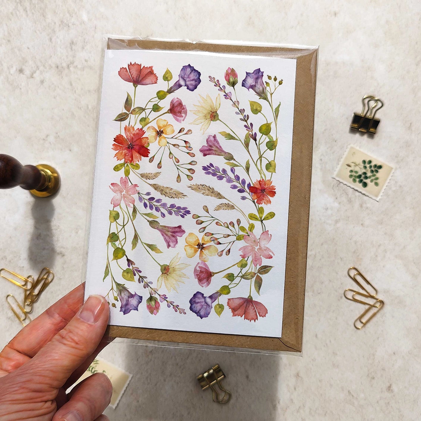 Delicate Wildflower Note Cards & Envelopes