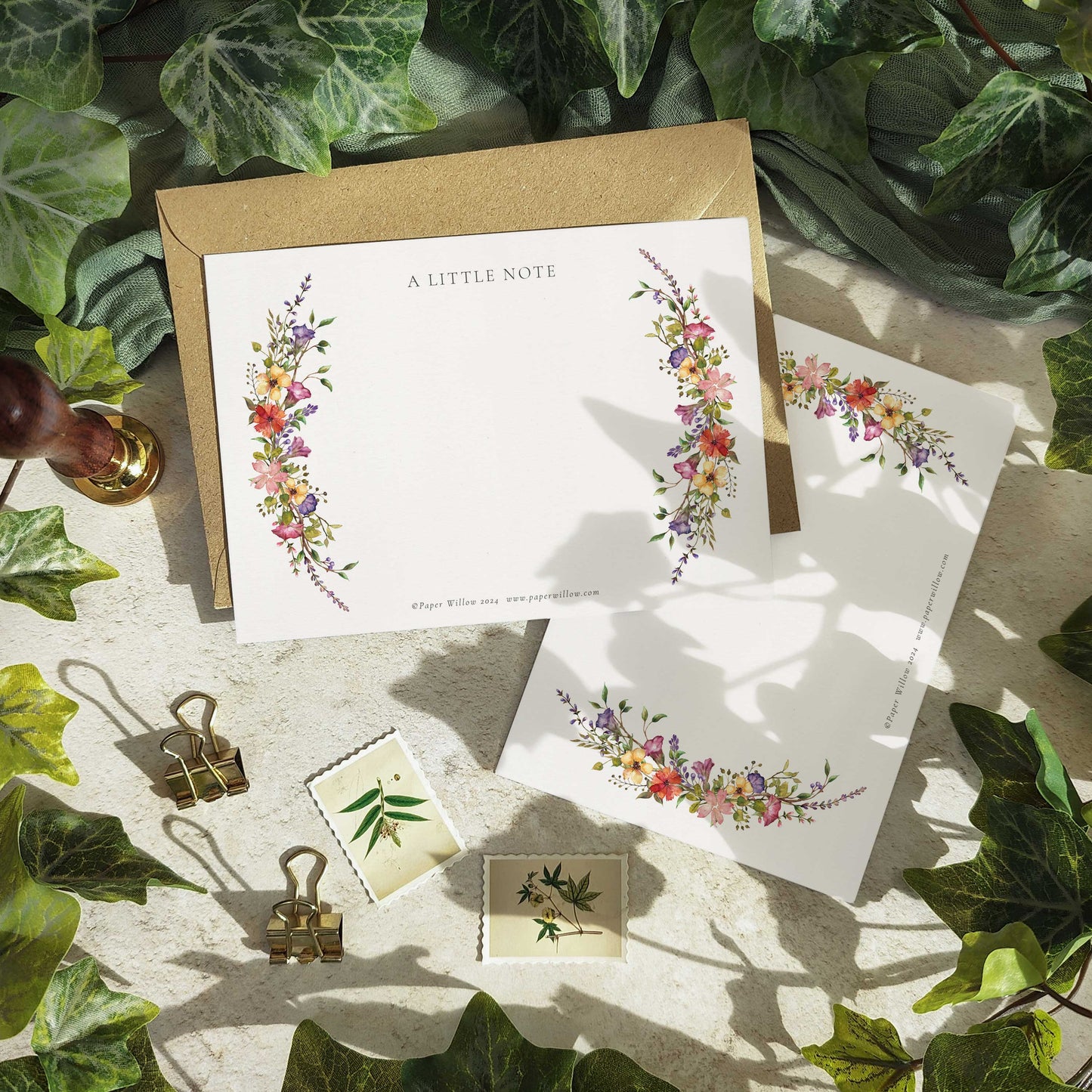 Delicate Wildflower Notelet Gift Set