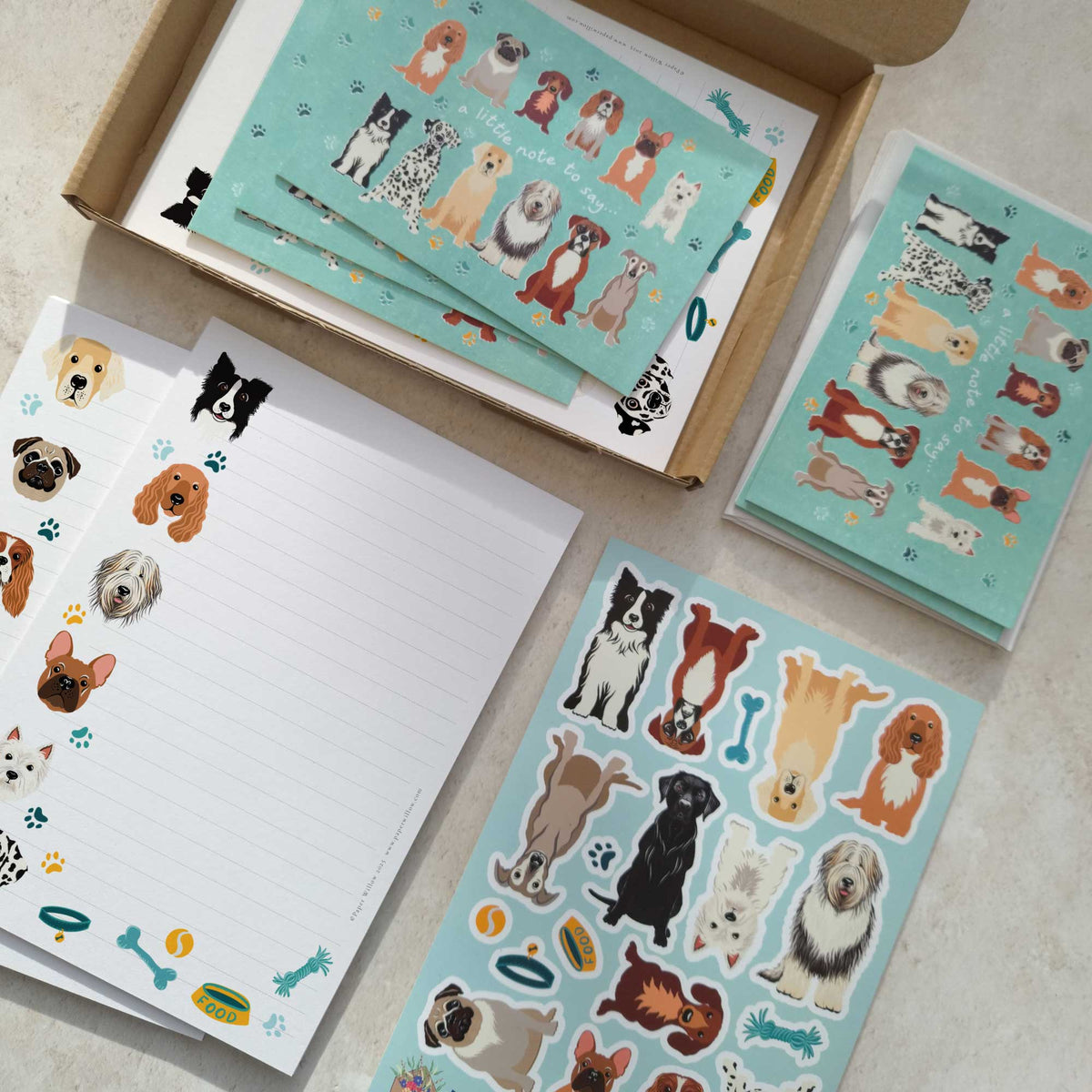 Deluxe Dog Breeds Letter Writing Set