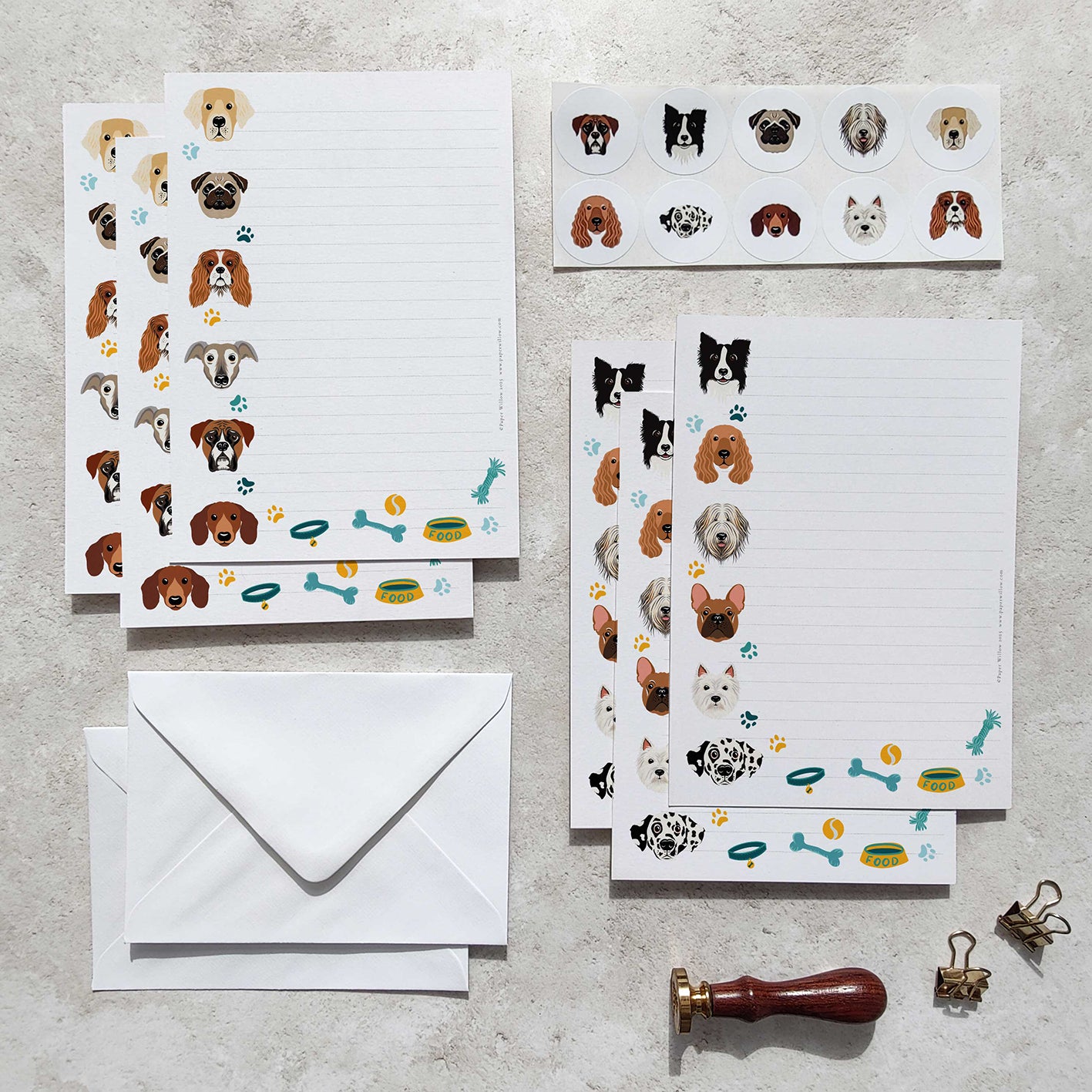 Dog Breeds Letter Writing Set