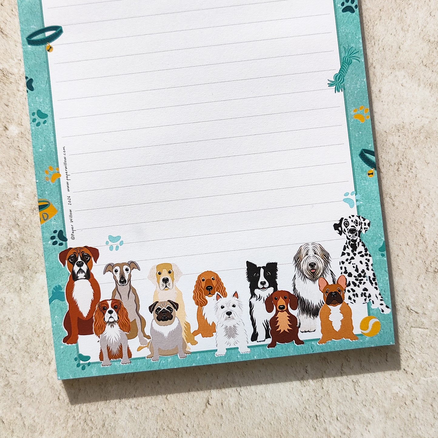 Cute Dog Breeds A5 Notepad