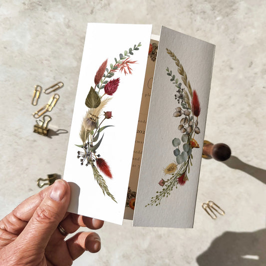 Dried Flowers Gatefolded A6 Invitation