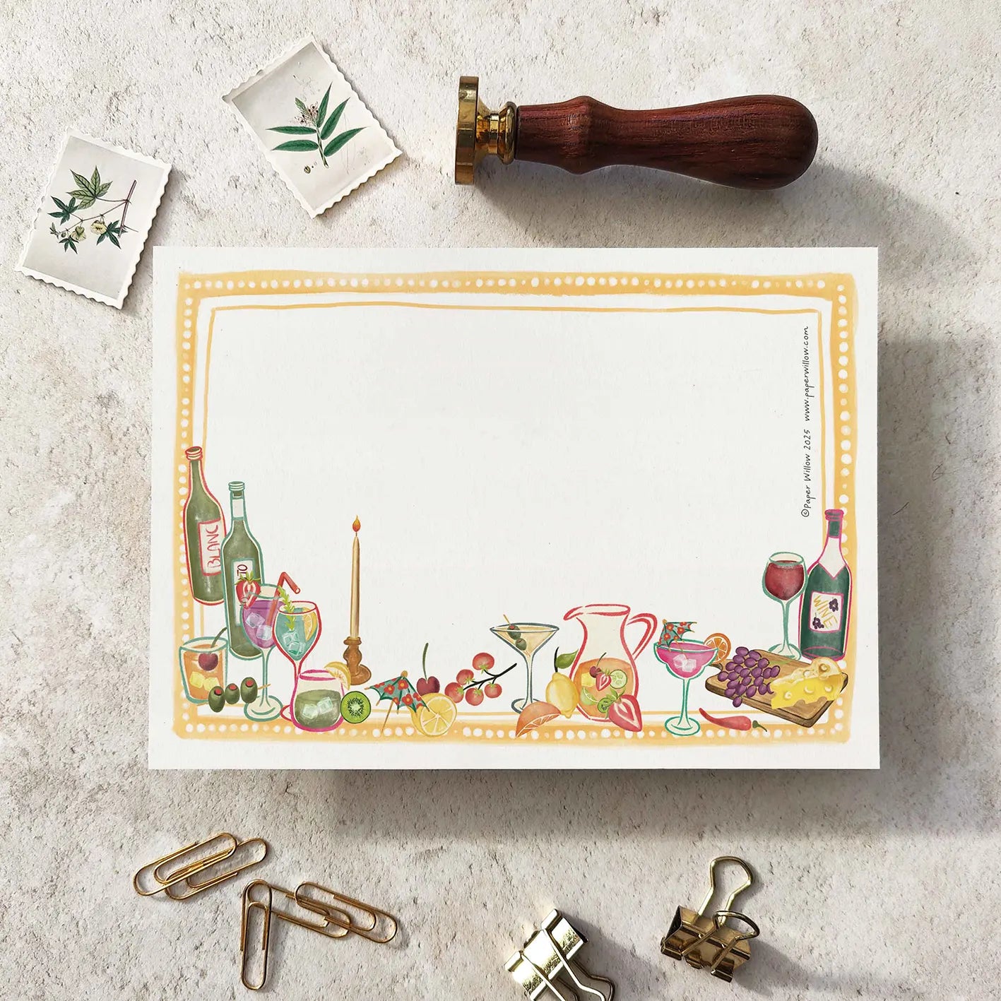 Cocktail Party Notelet Gift Set