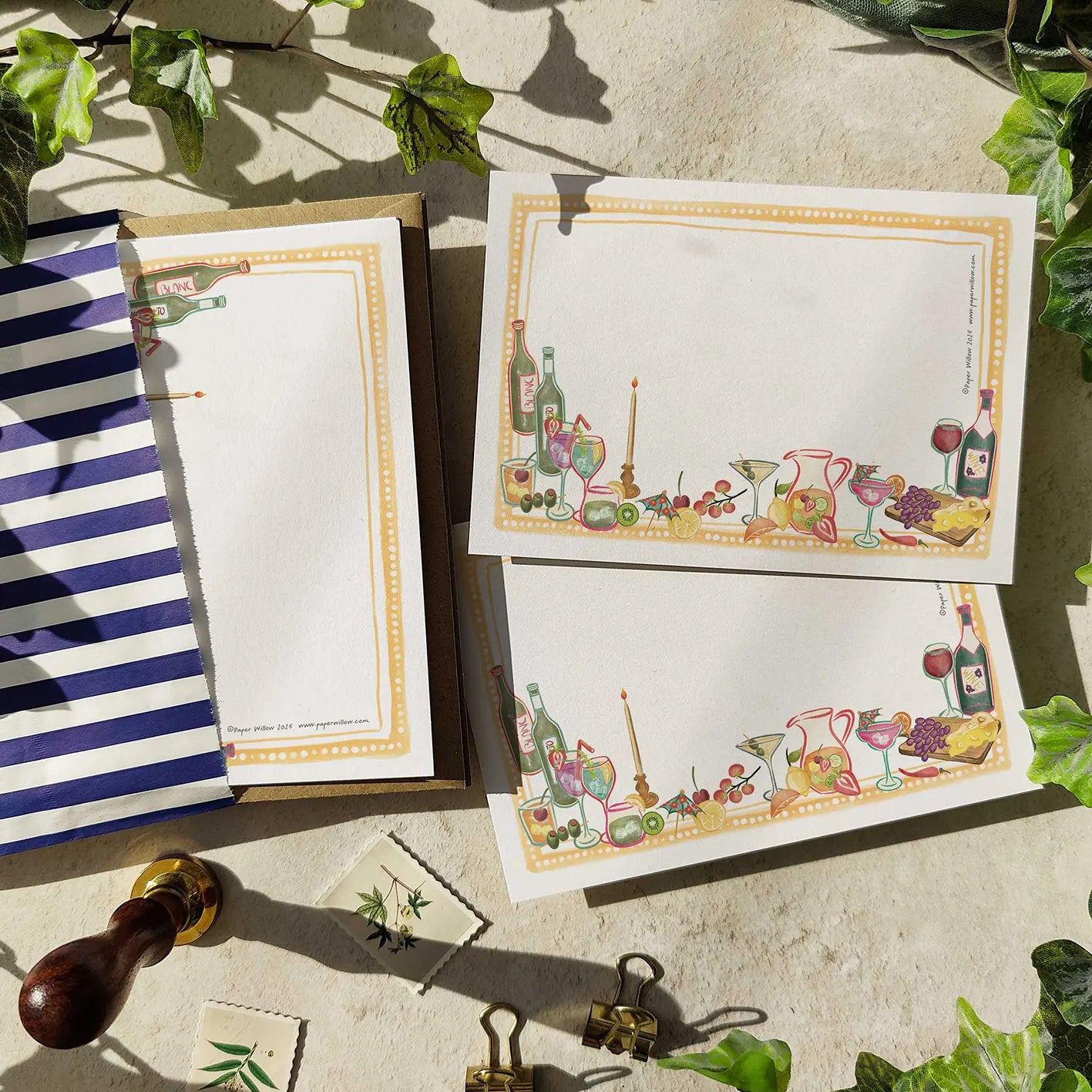 Cocktail Party Notelet Gift Set