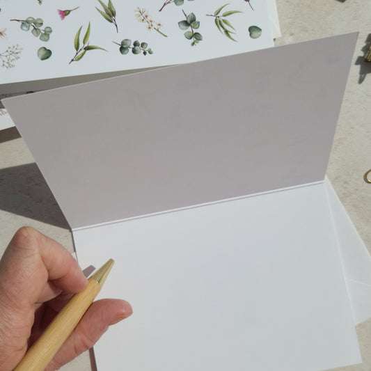 Eucalyptus and Gypsophila Thank You Cards