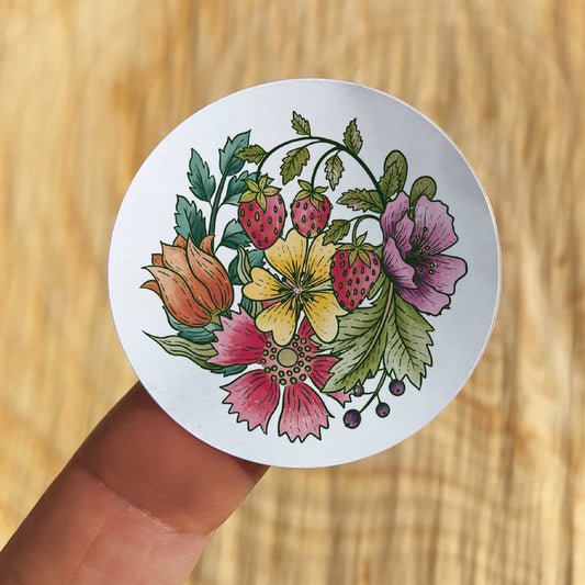 Folk Floral Stickers (35 stickers)
