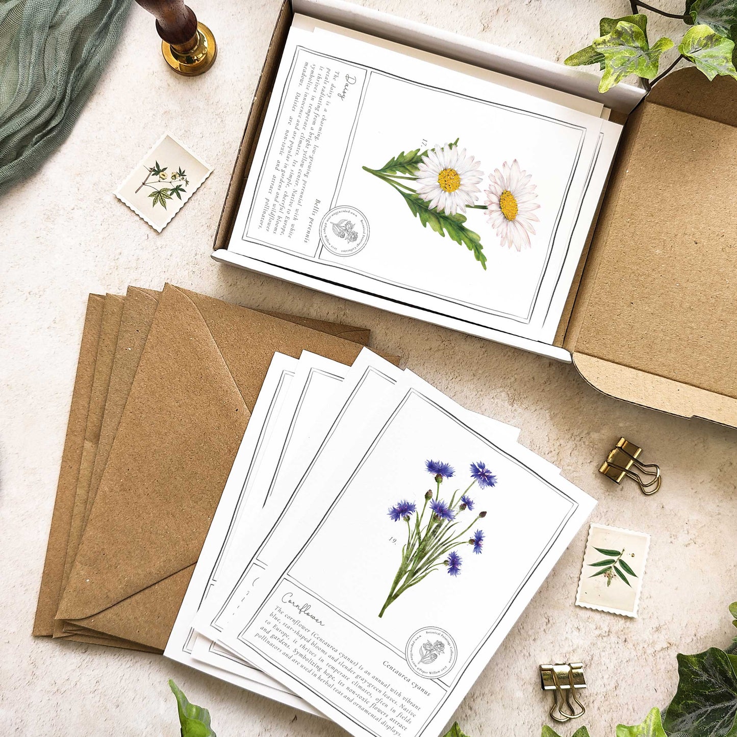 Wildflowers Flat Notelet Gift Set