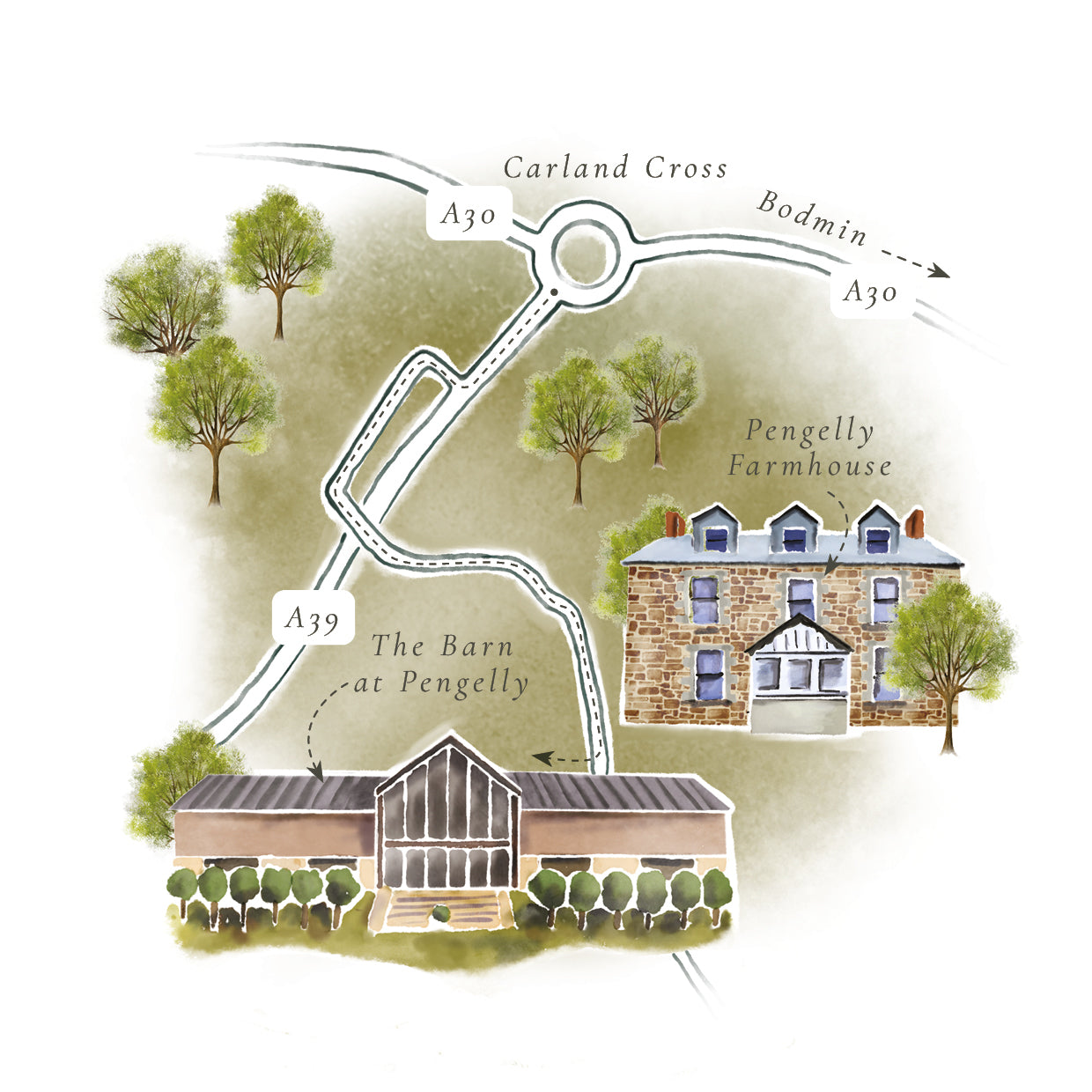 Bespoke Map Design – Paper Willow