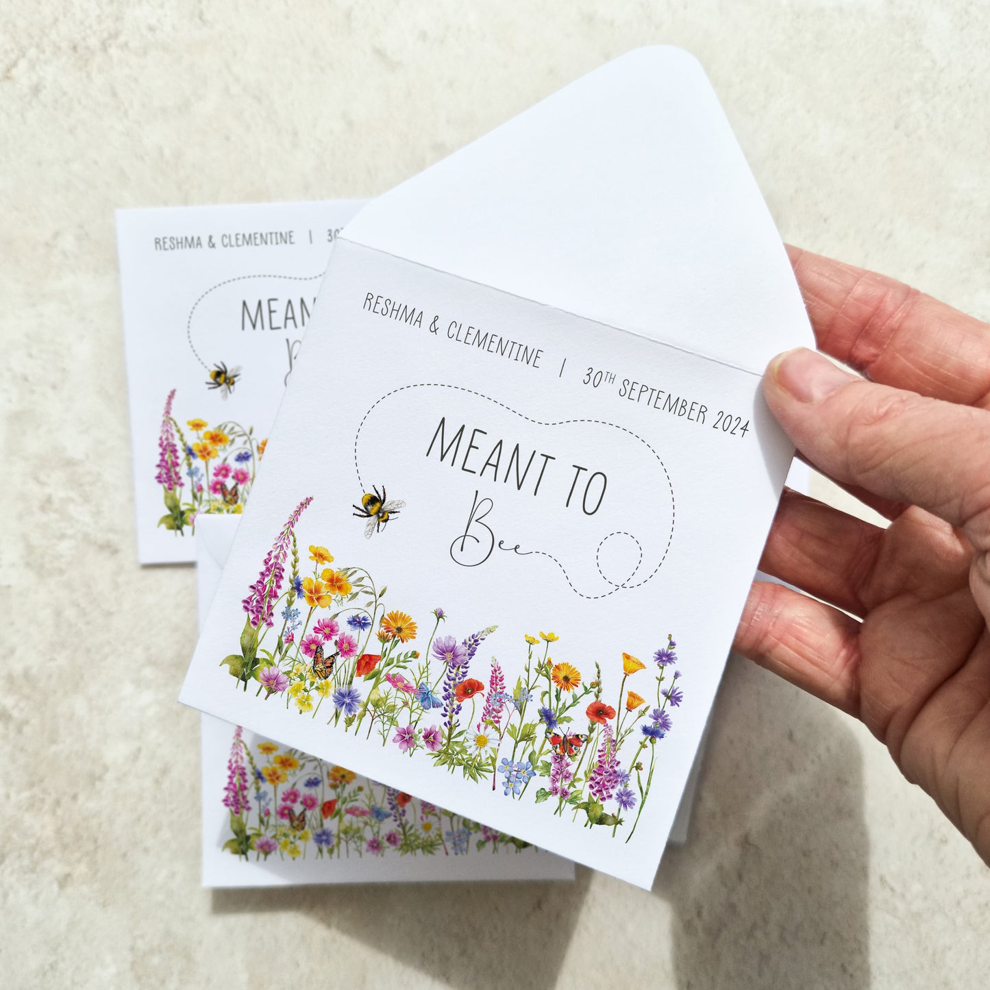 Wildflower Meadow Seed Packet Favours (Meant to bee) (Pack of 10)