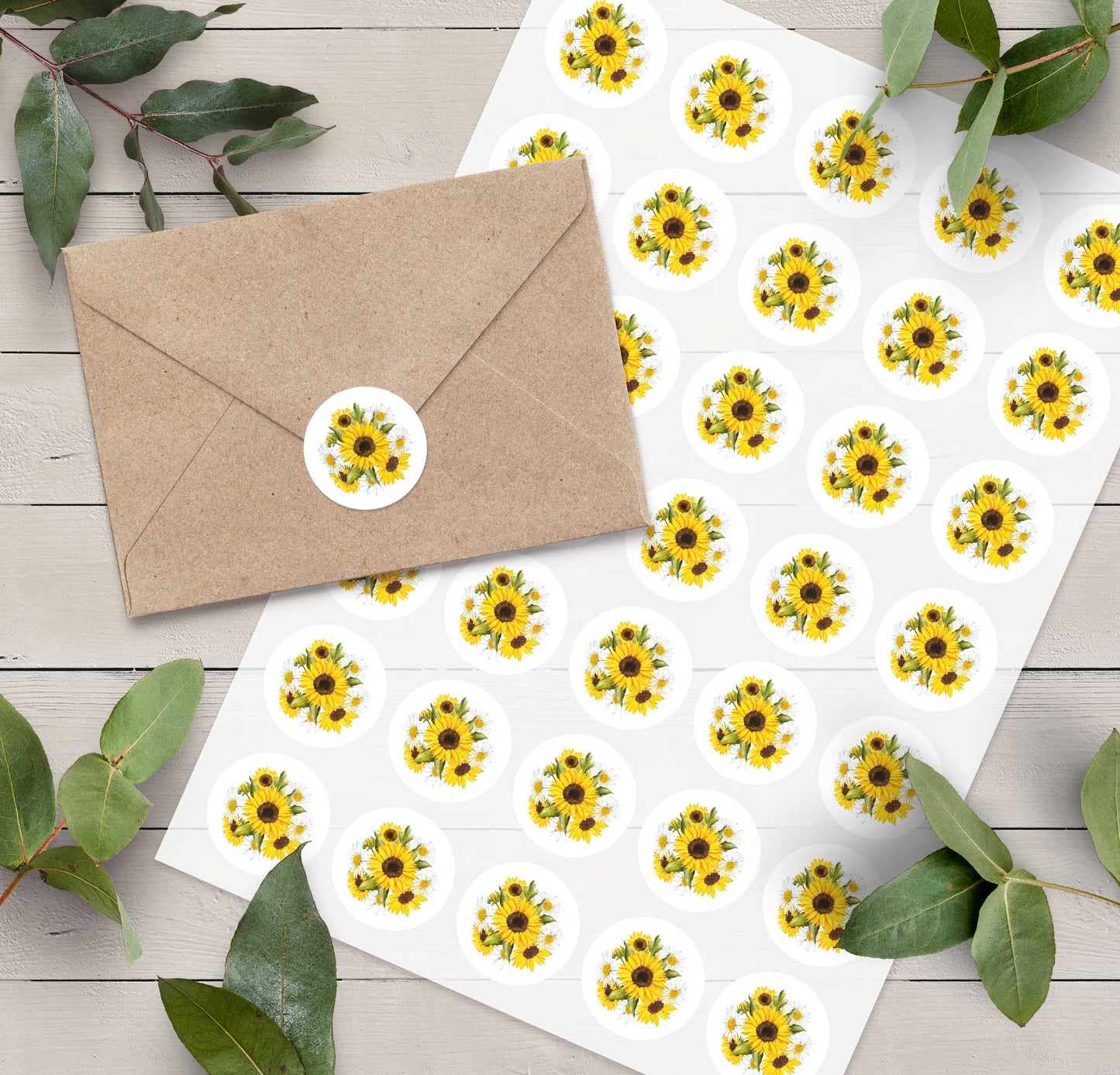 Sunflowers & Daisies Stickers (35 stickers)